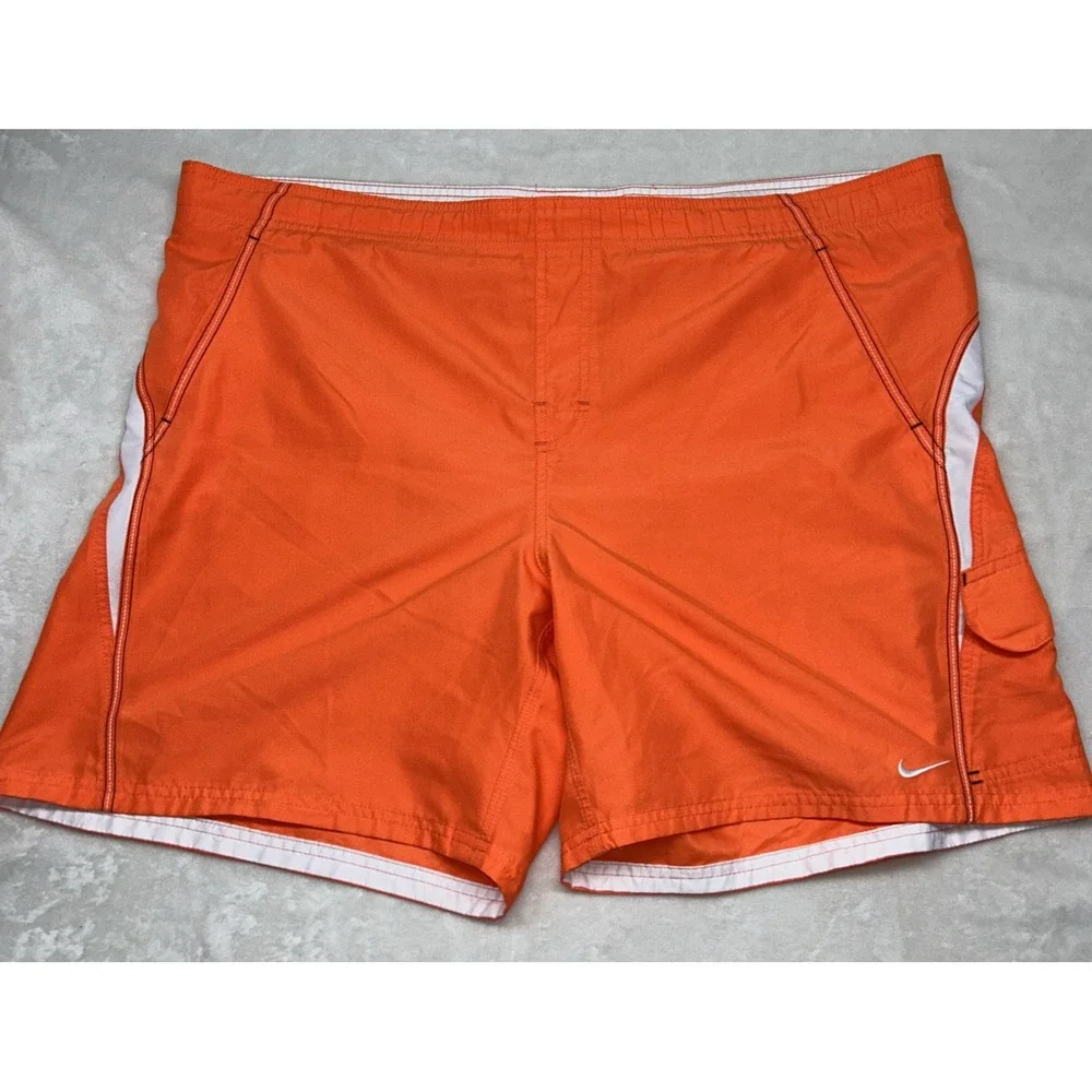 Nike Core Velocity Volley Shorts / Swim Trunks in Orange 2XL Cargo‎ XXL